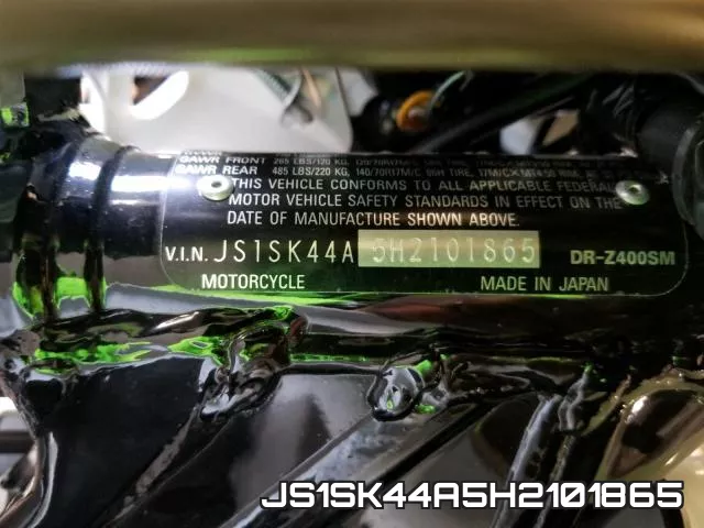 JS1SK44A5H2101865 фото 2