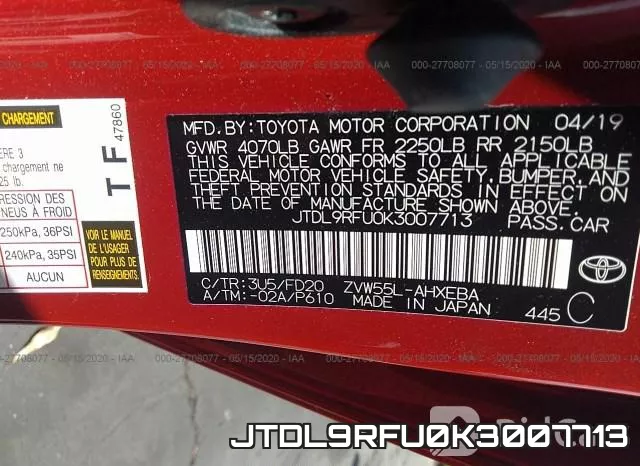 JTDL9RFU0K3007713 фото 10