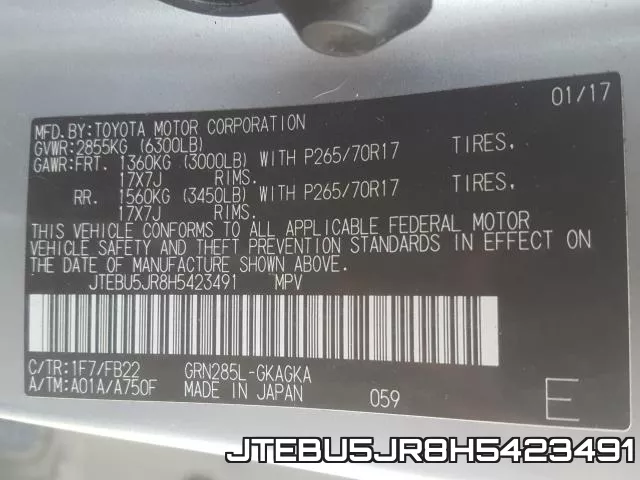 JTEBU5JR8H5423491 фото 2