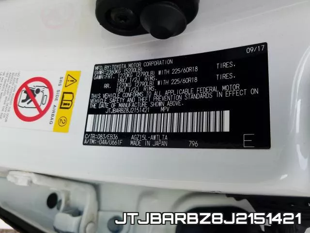 JTJBARBZ8J2151421 фото 2