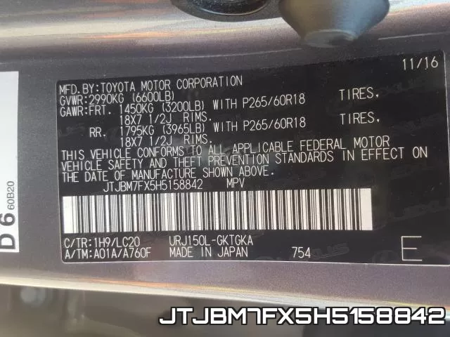 JTJBM7FX5H5158842 фото 2