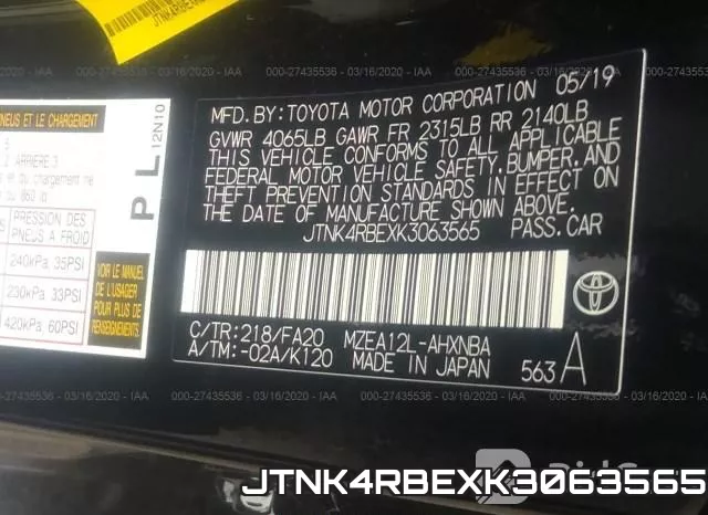 JTNK4RBEXK3063565 фото 10