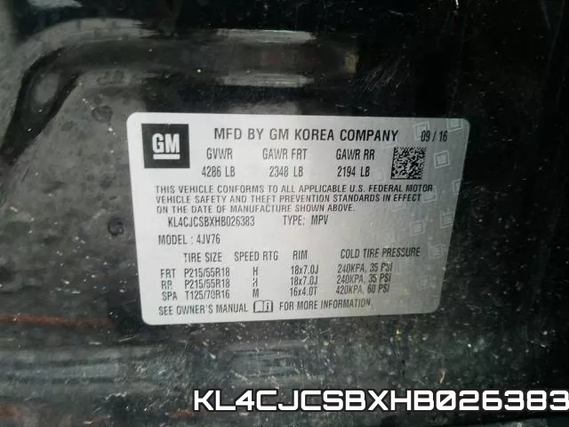 KL4CJCSBXHB026383 фото 2