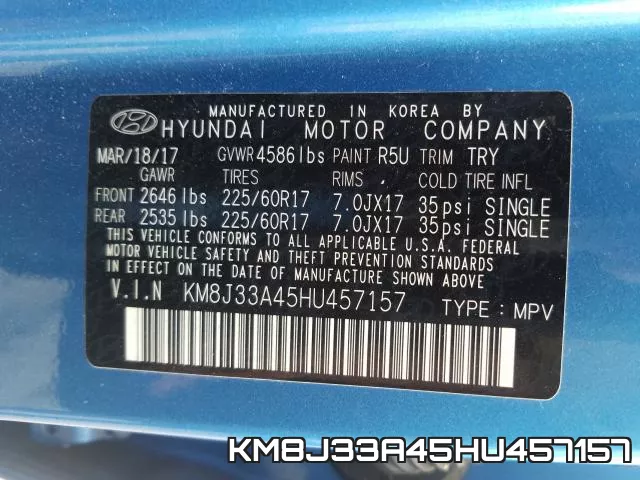 KM8J33A45HU457157 фото 2