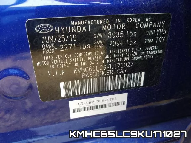 KMHC65LC9KU171027 фото 2