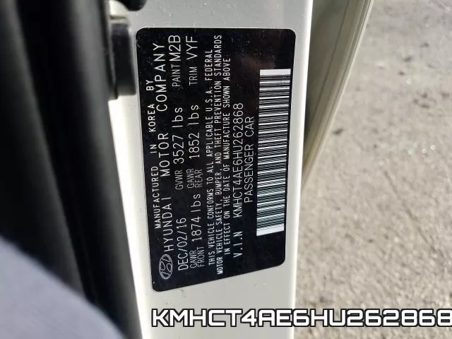 KMHCT4AE6HU262868 фото 2