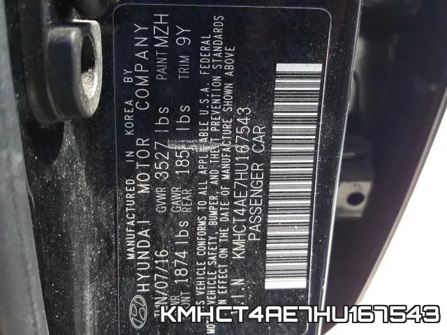 KMHCT4AE7HU167543 фото 2