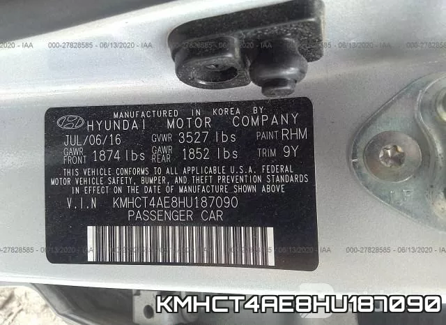 KMHCT4AE8HU187090 фото 10
