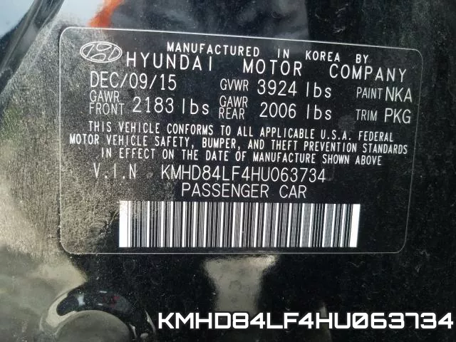 KMHD84LF4HU063734 фото 2