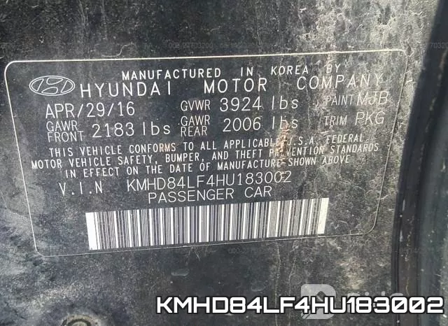 KMHD84LF4HU183002 фото 10