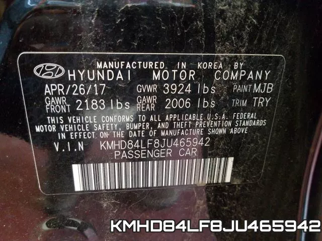KMHD84LF8JU465942 фото 2