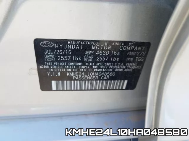 KMHE24L10HA048580 фото 2