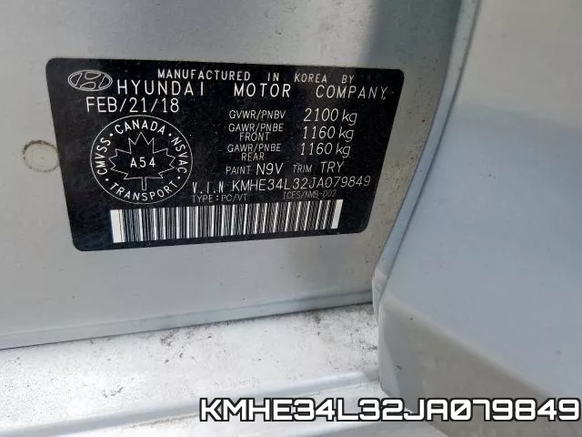 KMHE34L32JA079849 фото 2