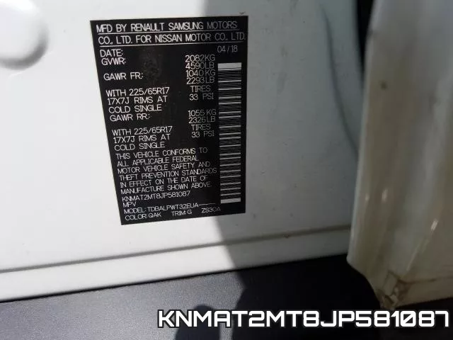 KNMAT2MT8JP581087 фото 2