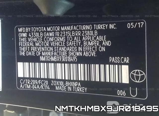 NMTKHMBX9JR018495 фото 10