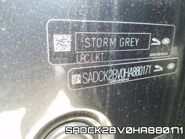 SADCK2BV0HA880171 фото 2