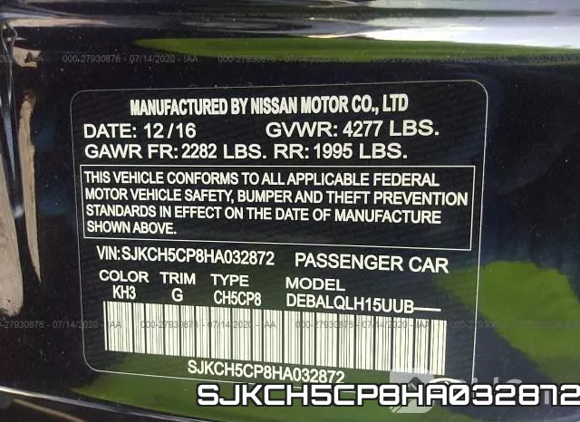 SJKCH5CP8HA032872 фото 10