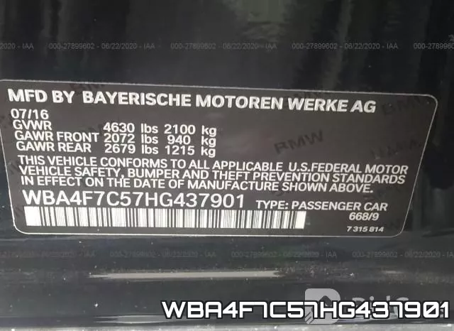 WBA4F7C57HG437901 фото 10