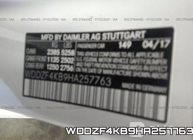 WDDZF4KB9HA257763 фото 10