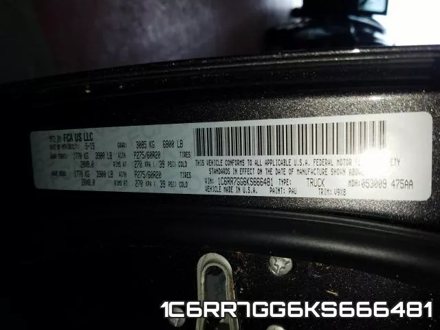 1C6RR7GG6KS666481 фото 2