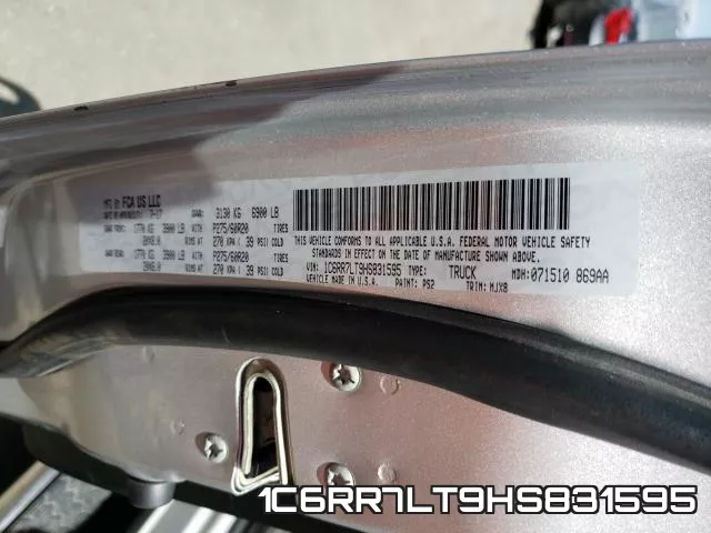 1C6RR7LT9HS831595 фото 2