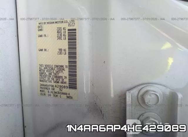 1N4AA6AP4HC429089 фото 10