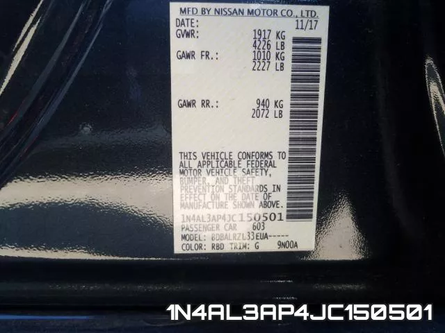 1N4AL3AP4JC150501 фото 2