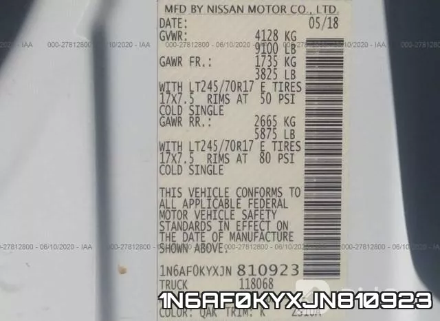 1N6AF0KYXJN810923 фото 9