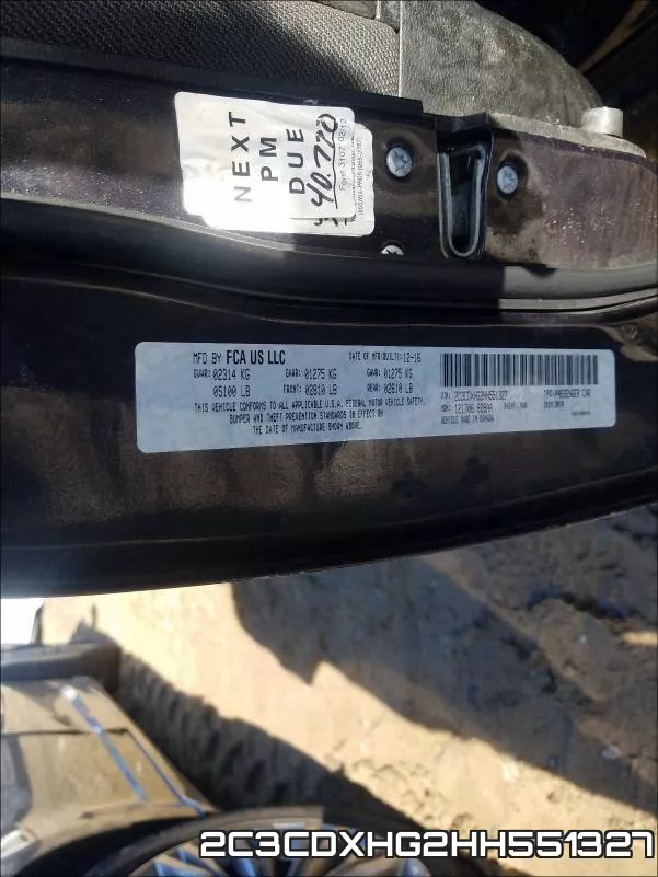 2C3CDXHG2HH551327 фото 2