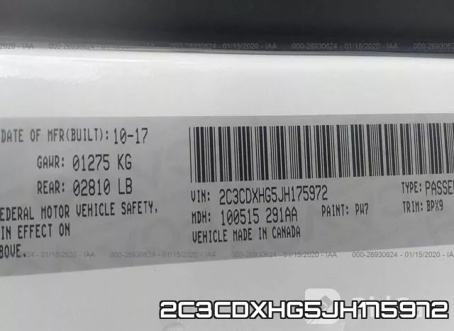 2C3CDXHG5JH175972 фото 10
