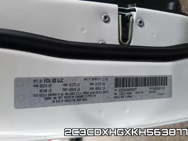 2C3CDXHGXKH563877 фото 2