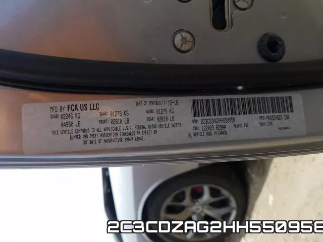 2C3CDZAG2HH550958 фото 2