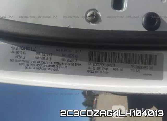 2C3CDZAG4LH104013 фото 10