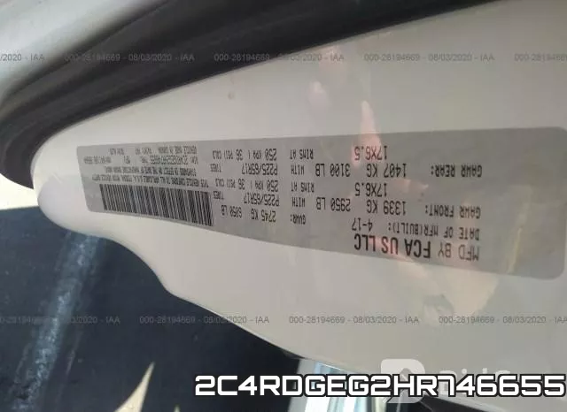 2C4RDGEG2HR746655 фото 10