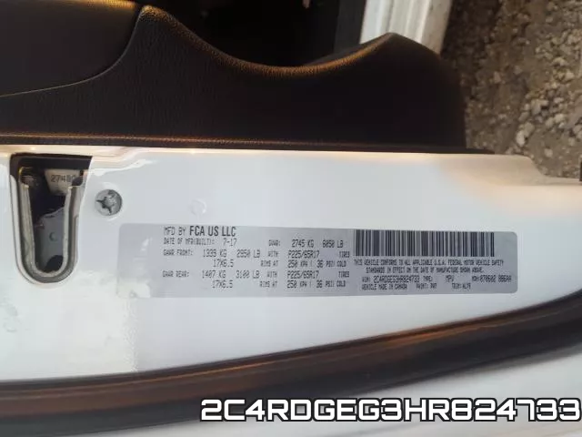 2C4RDGEG3HR824733 фото 2
