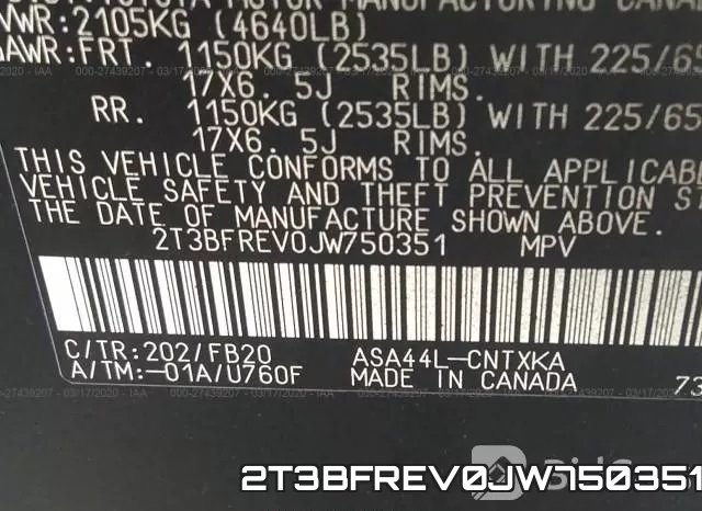 2T3BFREV0JW750351 фото 10