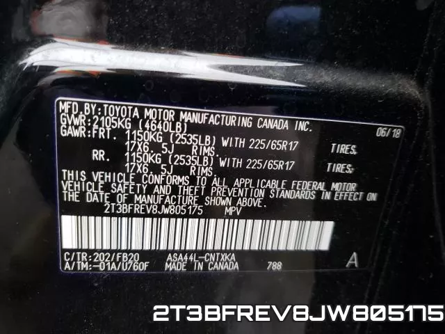 2T3BFREV8JW805175 фото 2