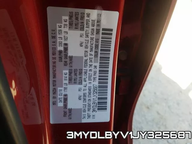 3MYDLBYV1JY325687 фото 2