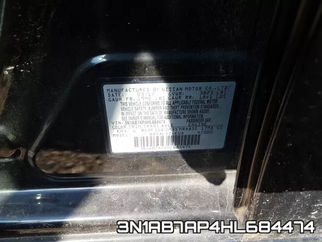3N1AB7AP4HL684474 фото 2
