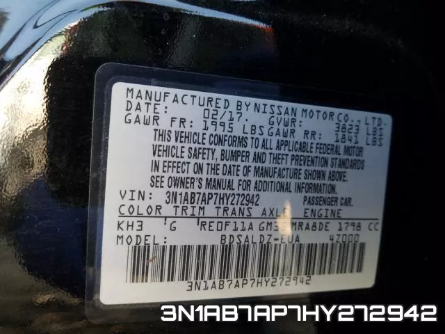 3N1AB7AP7HY272942 фото 2