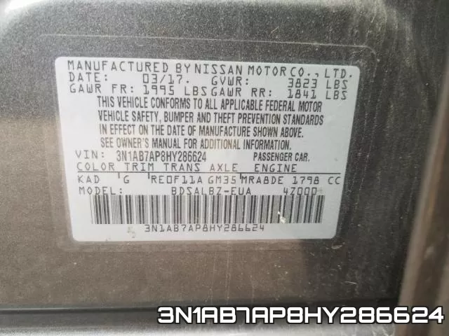 3N1AB7AP8HY286624 фото 2