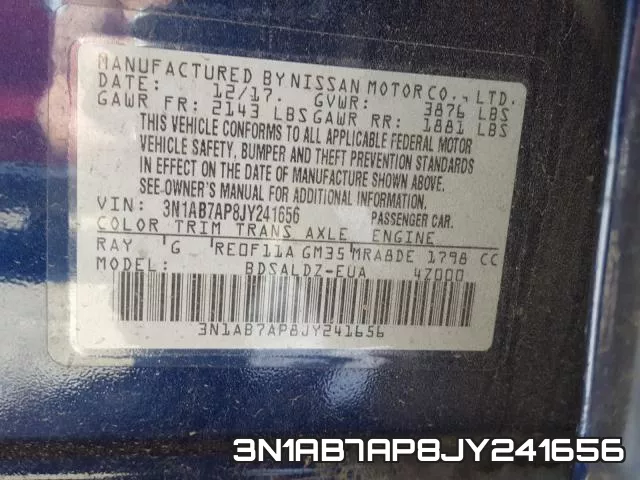 3N1AB7AP8JY241656 фото 2