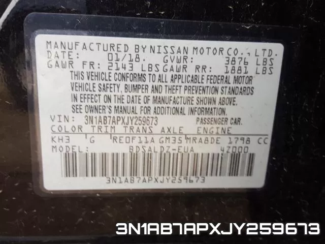 3N1AB7APXJY259673 фото 2