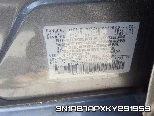 3N1AB7APXKY291959 фото 2