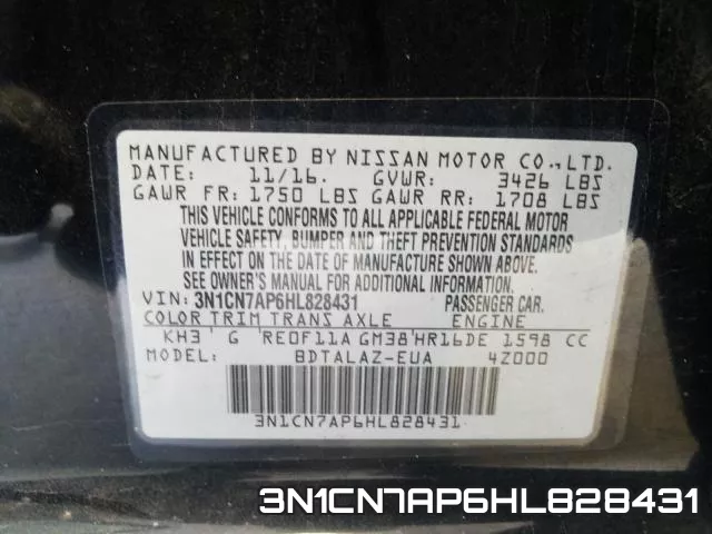 3N1CN7AP6HL828431 фото 2