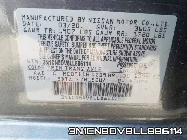 3N1CN8DV8LL886114 фото 2