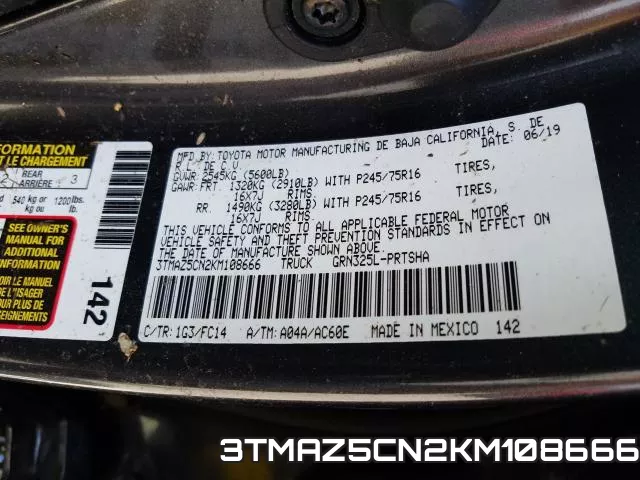 3TMAZ5CN2KM108666 фото 2