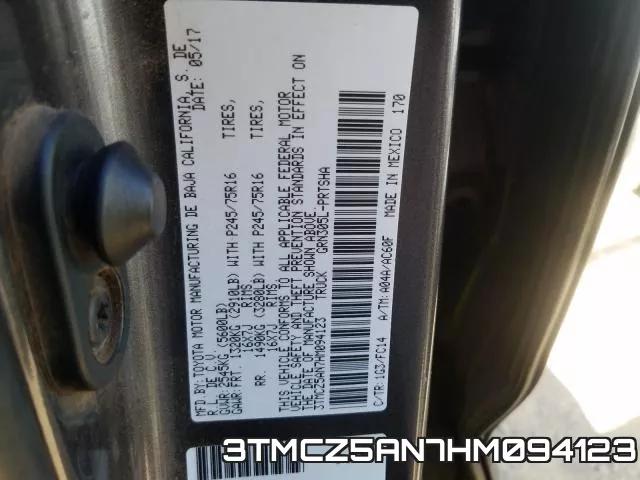 3TMCZ5AN7HM094123 фото 2