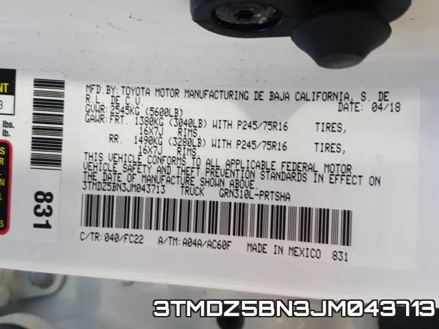 3TMDZ5BN3JM043713 фото 2