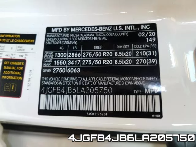 4JGFB4JB6LA205750 фото 2